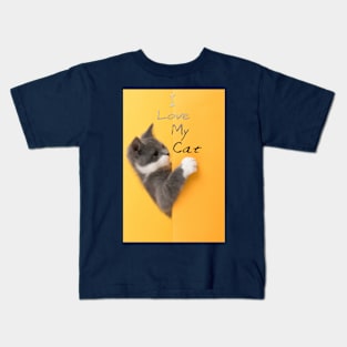 i love cat Kids T-Shirt